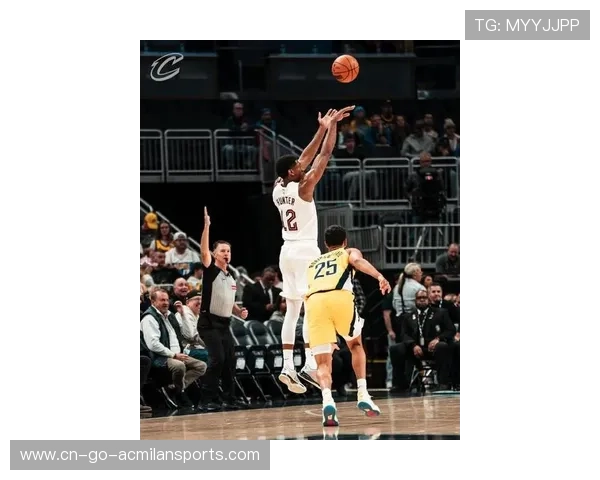 米切尔高难度拉杆命中，骑士稳扎稳打